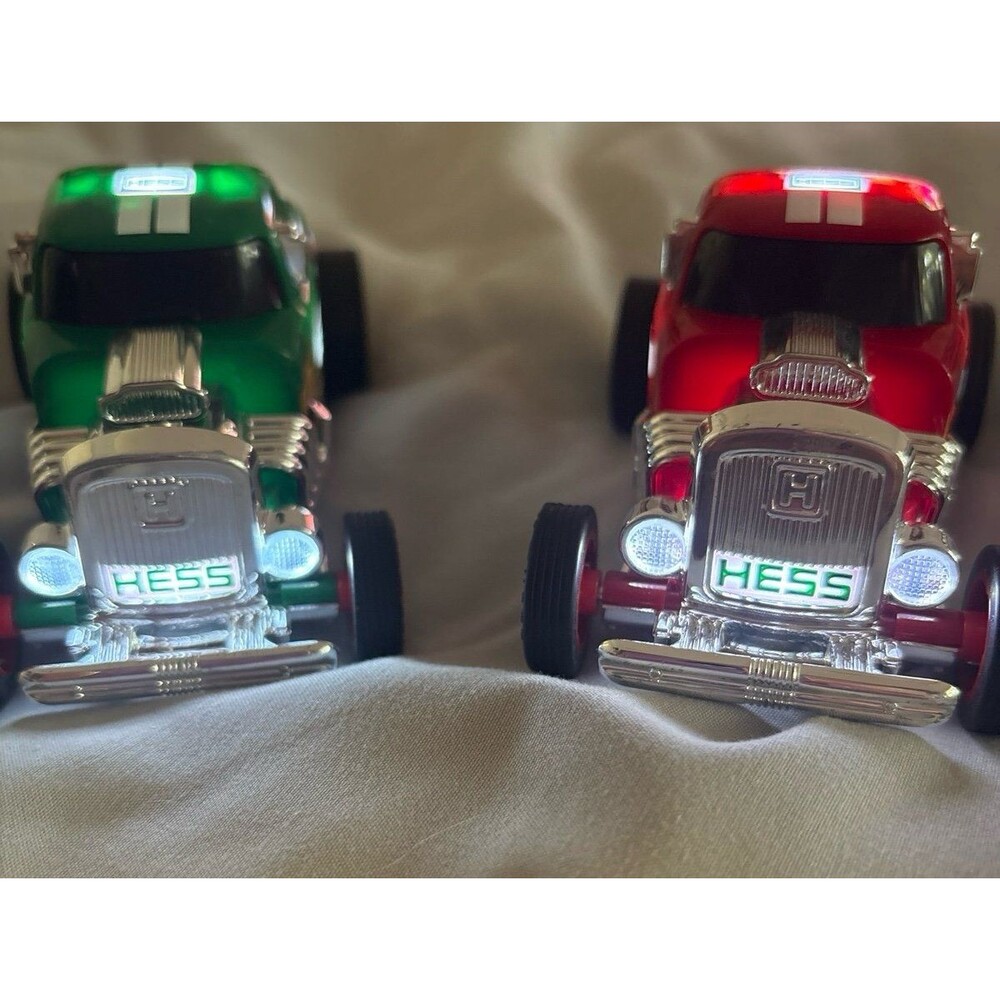 Green and Red Hess Truck 2022 loose cars.